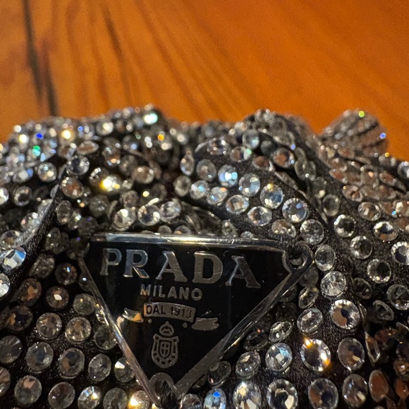 Prada Black and Silver Rhinestone Hair Accessory - Picture 3 of 5
